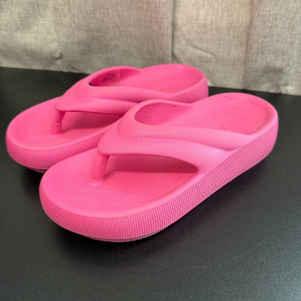 MIA Summer Flip Flops Sandals Women's 9M Pink Casual Comfort Beach Pool Lounge